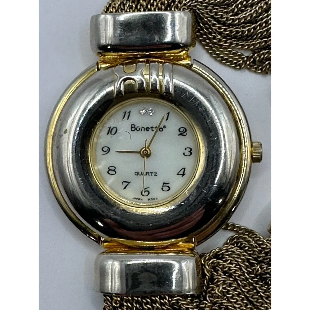 Bonetto Womens Watch Vintage New Battery‎ 35MM 7